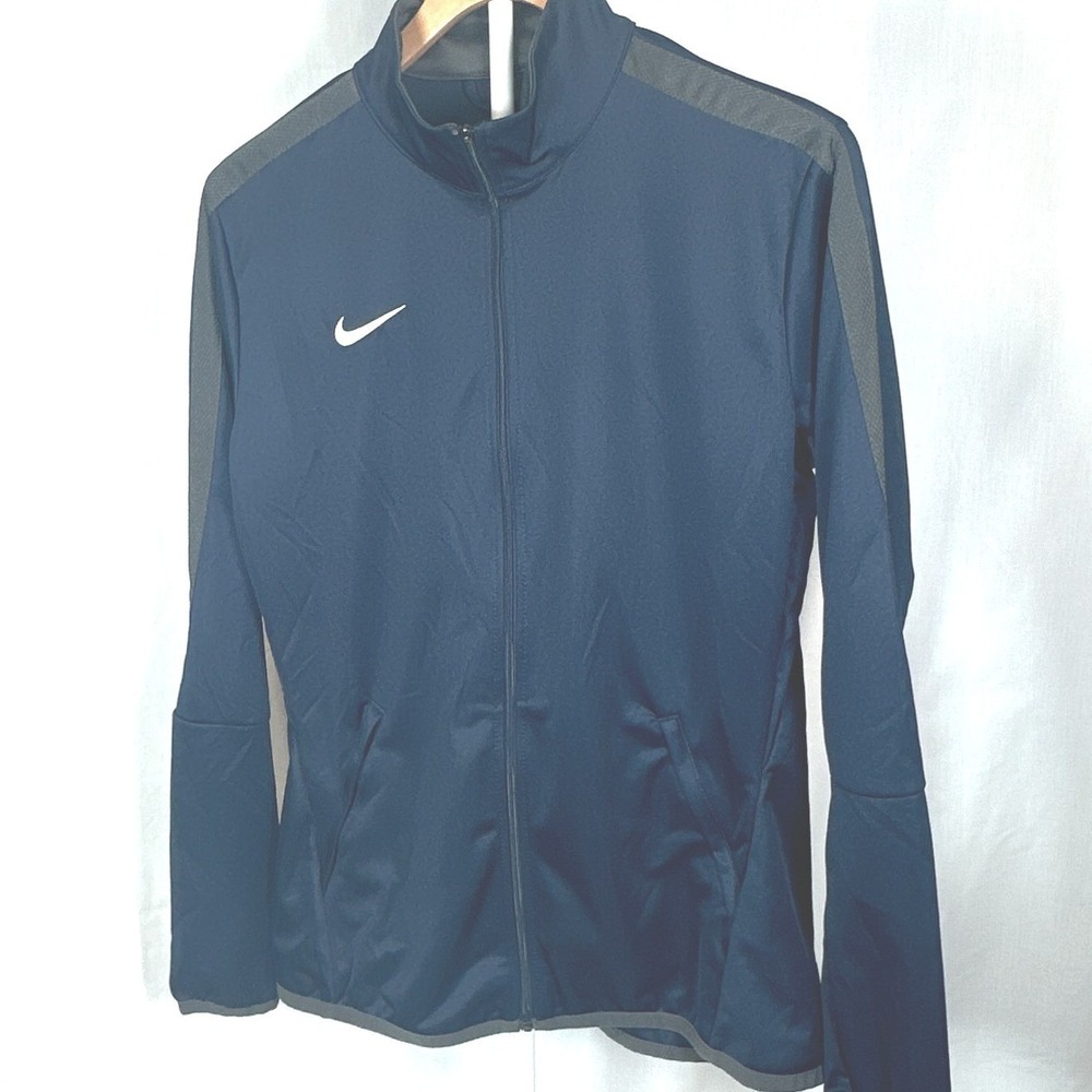 Nike Academy Track Jacket Mens Medium Navy Blue Full Zip Soccer Training 836119